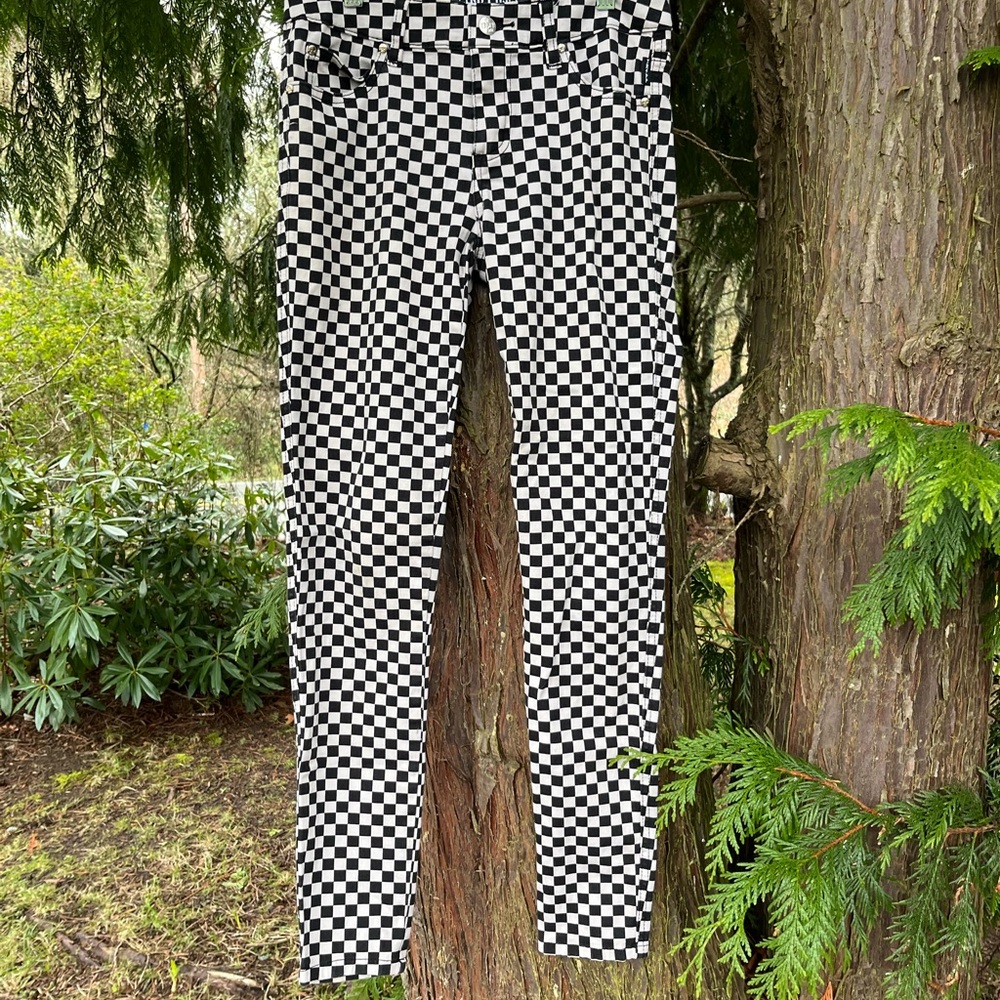 Tripp NYC Deadstock Hot Topic Checkered Skinny Jeans Y2K Alternative Goth Pants
